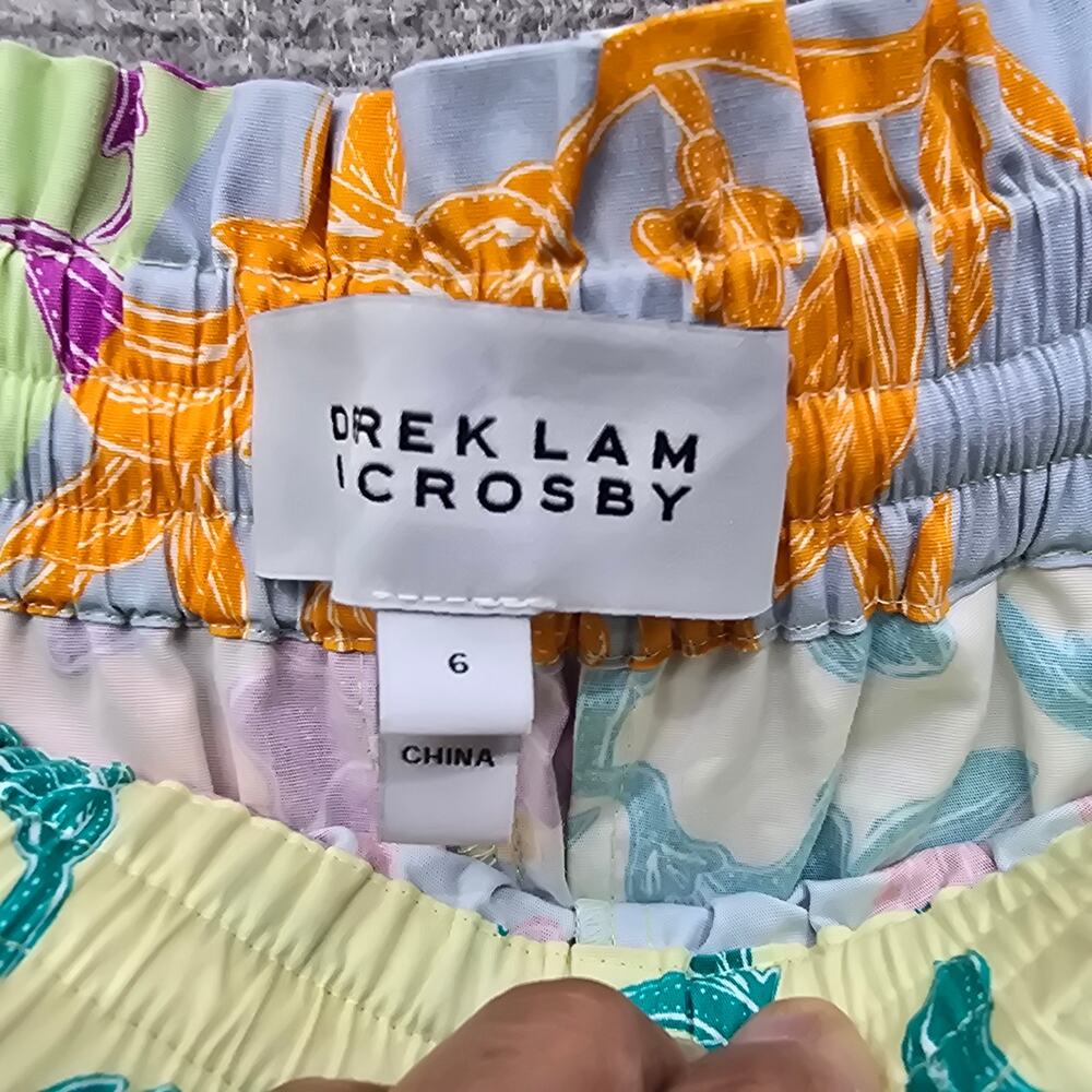 DEREK LAM 10 CROSBY BELEN PAPERBAG SHORTS, SIZE 6 - Picture 4 of 8